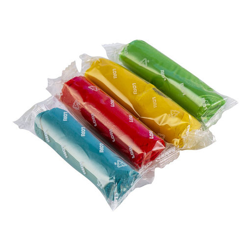 Тесто для лепки 4 цв по 30 гр (коробка с вырубным окном) - Lori фото 2