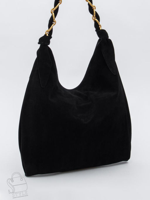 Сумка женская кожаная 1048M black Polina&Eiterou в Новосибирске