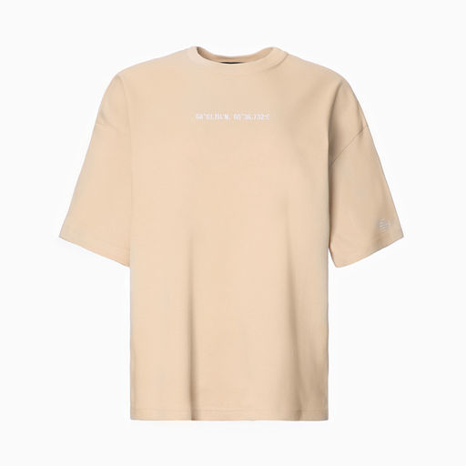 Футболка женская MIST Coordinates, размер L-XL, бежевая