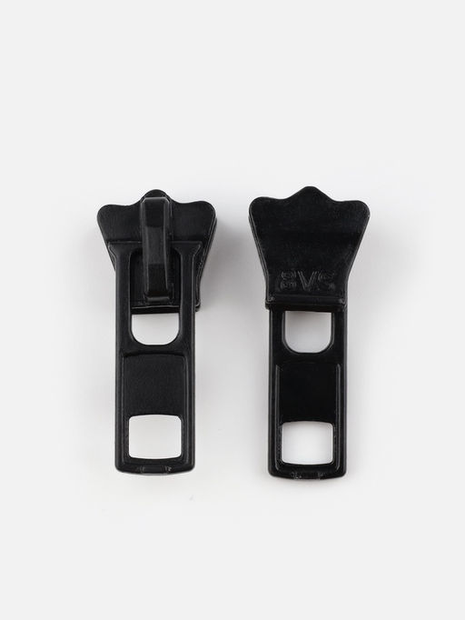 Бегунок для молнии «Трактор», №8, набор 10 шт., чёрный