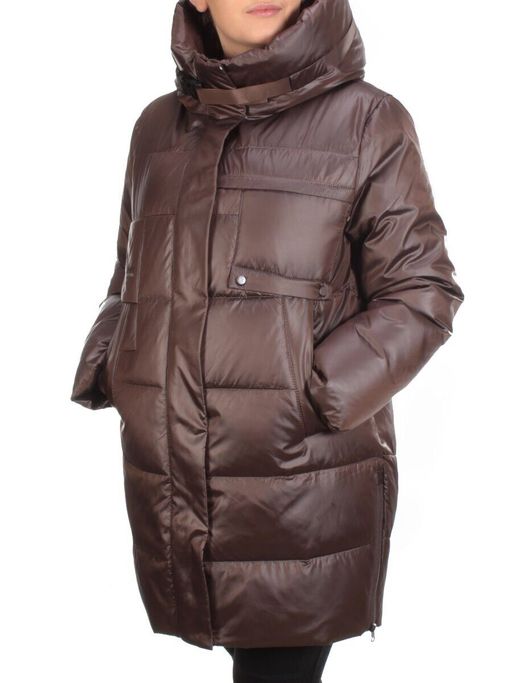 H 902 BROWN Куртка зимняя женская MARIA (200 гр. холлофайбера) - Fashion фото 3