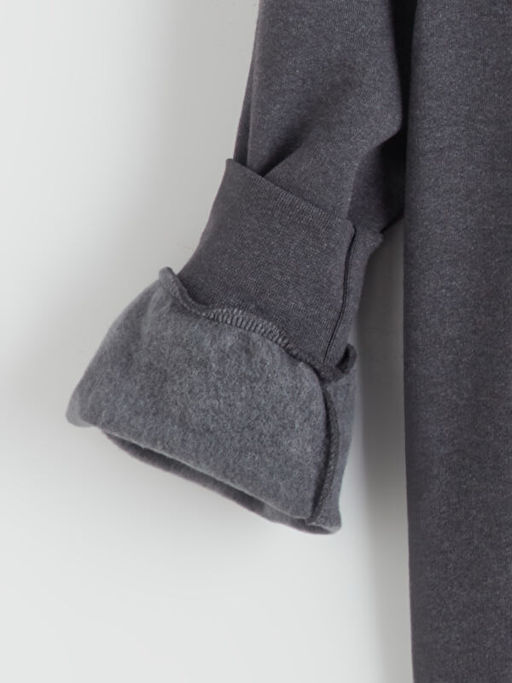 Bisiklet Yaka Bask?l? Erkek Sweatshirt