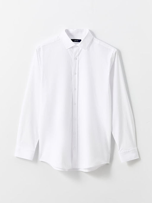 Slim Fit Uzun Kollu Poplin Erkek G?mlek
