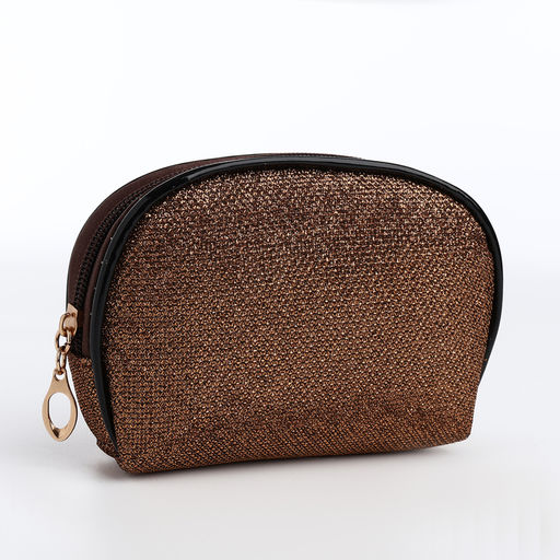 Набор косметичек 3 в 1 на молнии, цвет коричневый