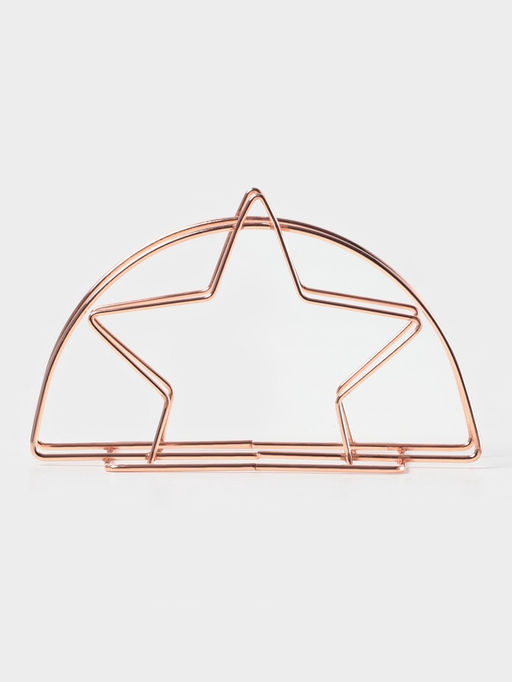 Цена за 2 шт. Салфетница Доляна Звезда, розовое золото  фото 3