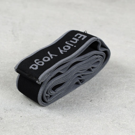 Ремень эластичный для йоги Woohooo Yoga Belt / 8 петель/ серый / уп 50 - ГалеонТрейд фото 3