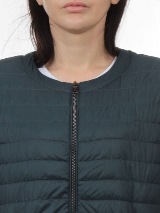 K-528 DK. GREEN Куртка демисезонная стеганая женская (70 гр. холлофайбер) - Fashion фото 4