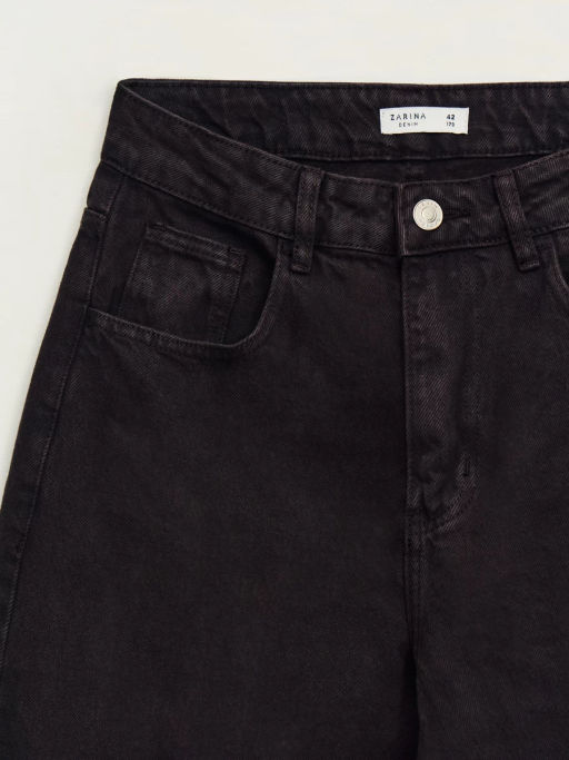 Джинсы wide leg с высокой посадкой / Zarina  фото 9