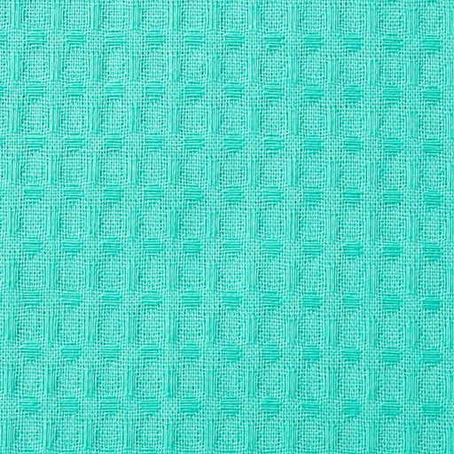 Полотенце вафельное банное Экономь и Я 80х150 см, цвет бирюзовый 100%хл, 200 гр/м2  фото 2