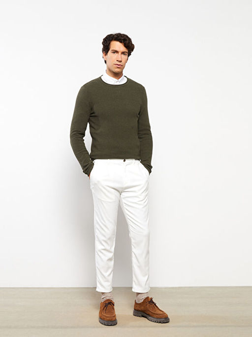 Bisiklet Yaka Erkek Triko Kazak