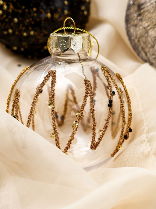 Ёлочные игрушки Шаннен, шары новогодние, d=8 см, 9 шт. созвездие - Зимнее волшебство фото 4