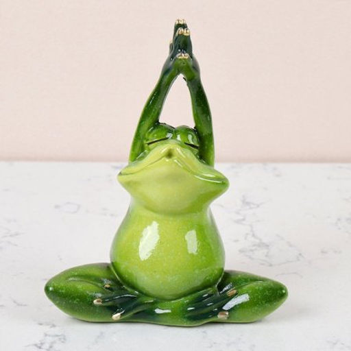 Цена за 2 шт. Фигурка Лягушка йога 10,5/14 см / YX69057 /уп 2/36/ - Галеонтрейд фото 2