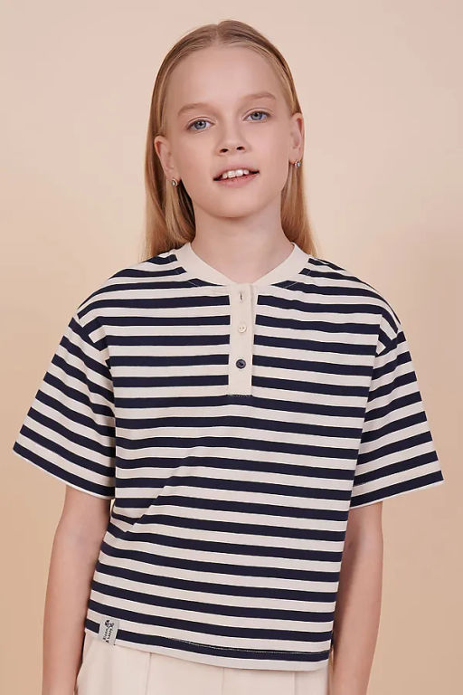 PELICAN, футболка для девочек, Темно-синий