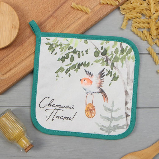 Прихватка Этель Лесная сказка 19х19 саржа,100% х/л,ватин 250г/м2  фото 5