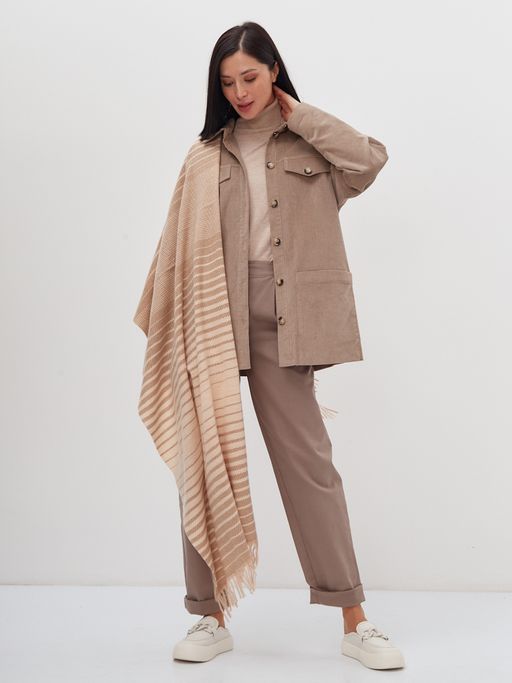 В составе шерсть. Большой теплый двусторонний палантин - Tantino фото 3