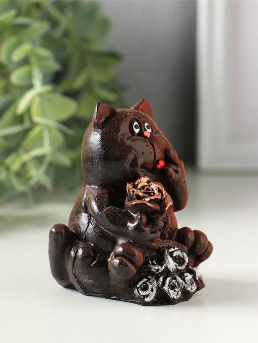 Фигурка «Кот с цветами», 7×5×6.5 см, МИКС