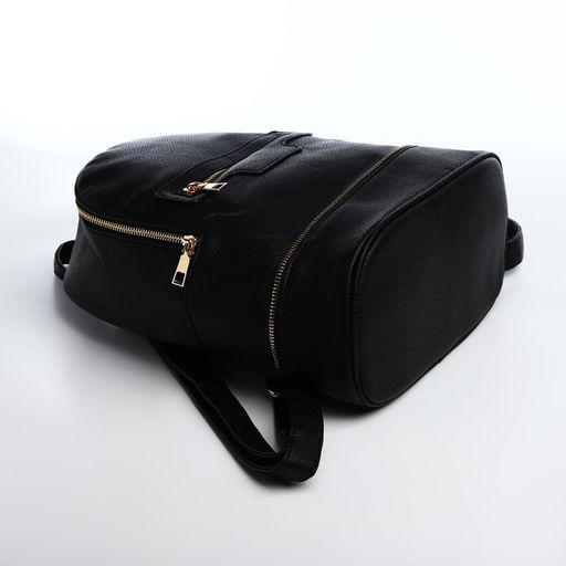 Рюкзак женский из искусственной кожи на молнии, 1 карман, цвет чёрный - Simaland фото 3