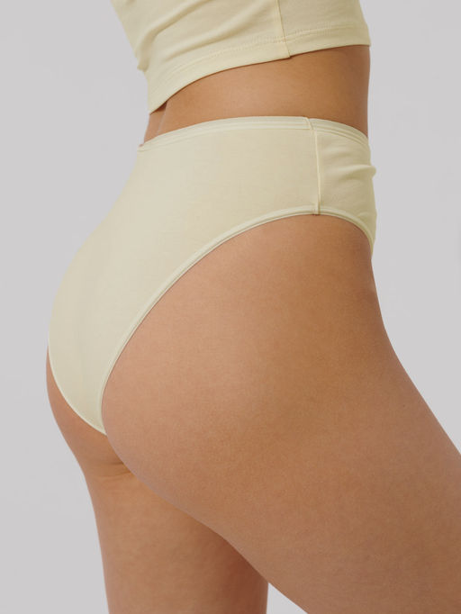 Трусы женские слипы с высокой посадкой Lingeamo кремовые ЛС-14 (131) фото 4