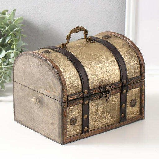 Шкатулка для украшений «Сундук. Делфина», дерево, 20×15×15.5 см