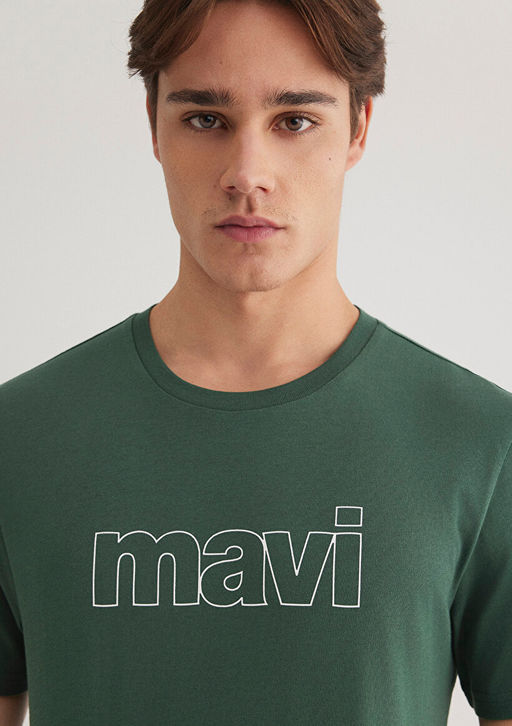 Mavi Logo Bask?l? Yesil Tisort фото 6
