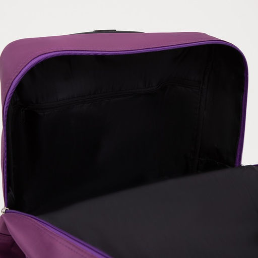 Сумка дорожная 18 на колёсах, отдел на молнии, наружный карман, цвет фиолетовый - Simaland фото 4