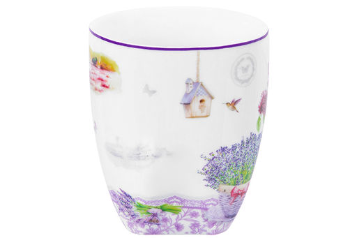 Кружка 300 мл 11*8,3*9,5 см "Лаванда" фарфор NEW BONE CHINA