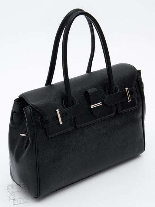 Сумка женская кожаная 1081M black Polina&Eiterou