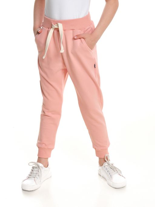 Брюки для девочки на резинке из кашкорсе UD 7517 мокко - Mini maxi фото 5