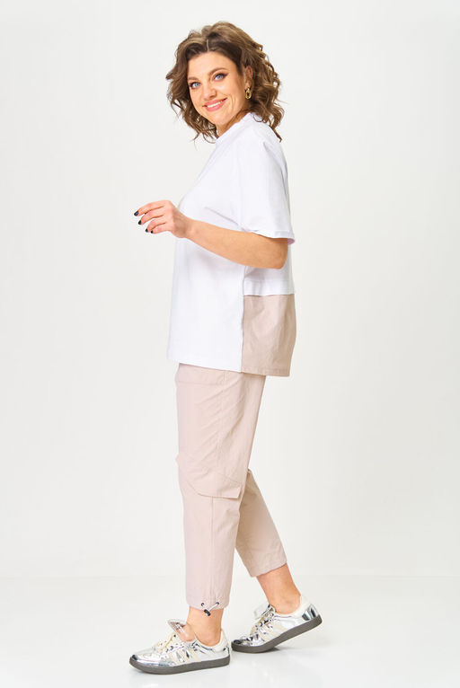 Костюм Michel Chic 1414 белый, бежевый  фото 6