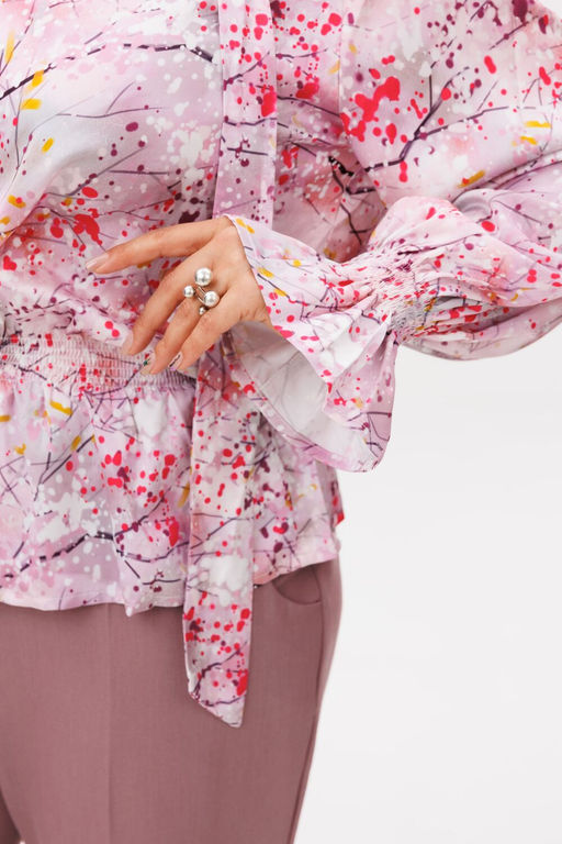 Блуза ANELLI 1694 фьюжен фуксия