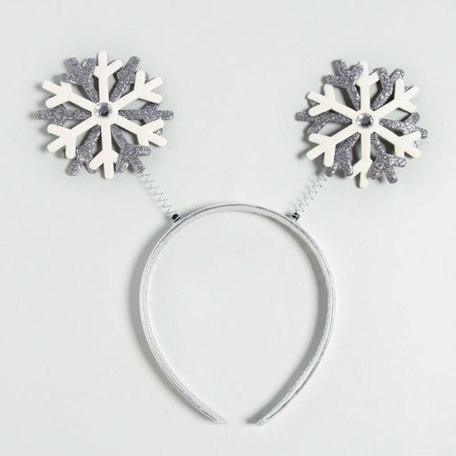 Ободок новогодний карнавальный «Снежинки»