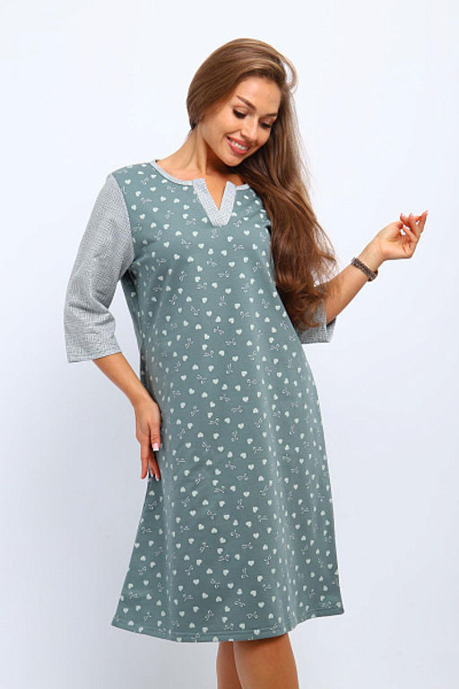 Сорочка теплая, футер с начесом (01060) - Плиона фото 13