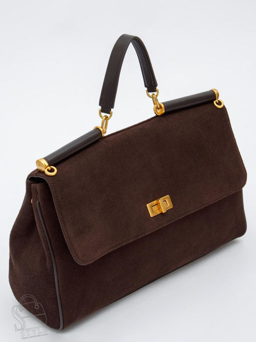 Сумка женская кожаная 1115M coffee Polina&Eiterou