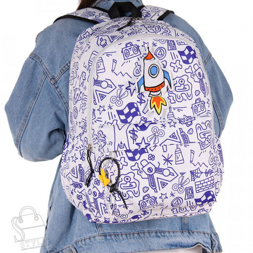 Рюкзак текстильный 5685PW blue Sikaile в Новосибирске - S-style фото 2