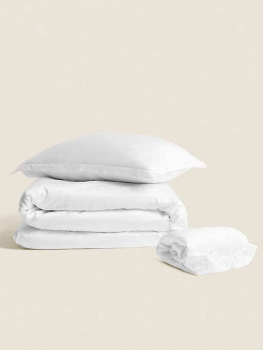 Простыня на резинке евро SL Home Tencel, 200200+30 см, белая, тенсель - Sima-land home фото 8