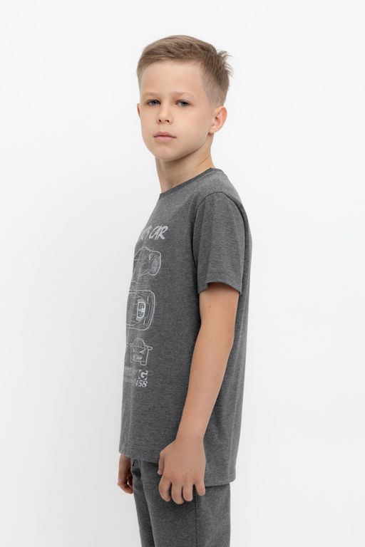 Crockid _ КР 302634/тем.серый меланж к520 фуфайка для мал  фото 4