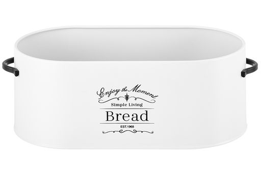 Хлебница 34,5*18*15 см Белая с крышкой, овальная - Elan gallery фото 7