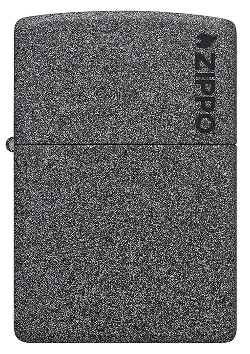 Зажигалка ZIPPO Логотип с каменным покрытием | Logo Iron Stone 211ZL  фото 2