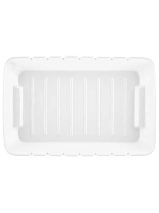 Блюдо д/запекания и сервировки 1,2 л 31*20*4,5 см "Айсберг" на шпажках, фарфор