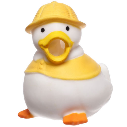 Резиновая игрушка для ванны Крошка Я «Утенок с пузырем», 6 см, МИКС