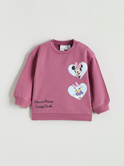Minnie Mouse ve Daisy Duck Bask?l? K?z Bebek Sweatshirt ve E?ofman Alt?