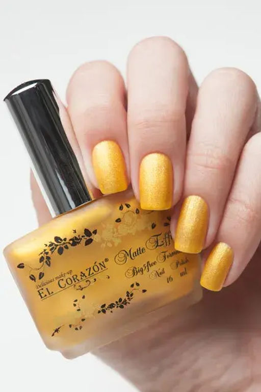 El Corazon Лак Matte Shine Effect 168 песочный