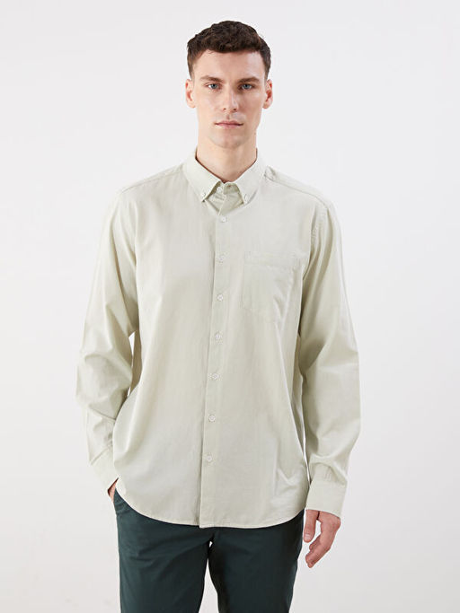 Regular Fit Uzun Kollu Poplin Erkek G?mlek