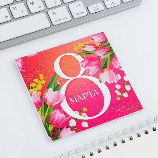 Цена за 20 шт. Блокнот 10?10 см, 16 л С 8 Марта