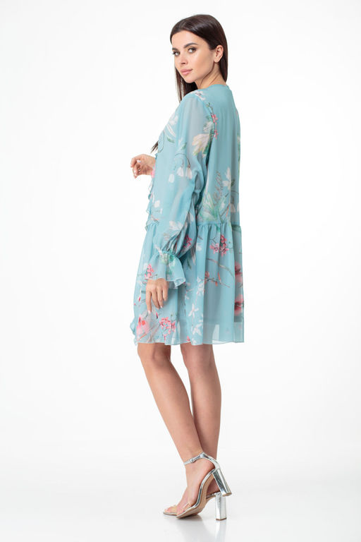 Платье ANELLI 1019 бирюзовые тона  фото 7