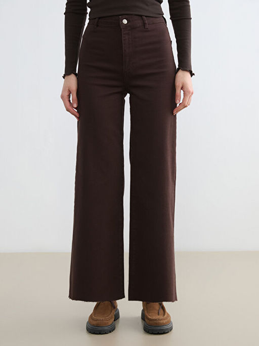 Wideleg Kad?n Jean Pantolon