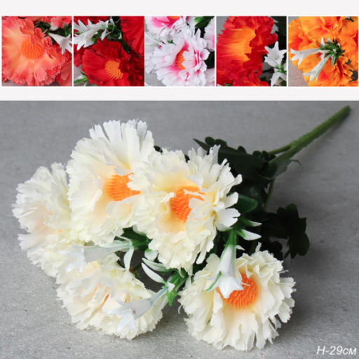 Цена за 12 шт. Цветок искусственный / XY21063-5 /уп 12/240/600/ микс ВЫПИСЫВАТЬ по 12 штук - Галеонтрейд фото 8