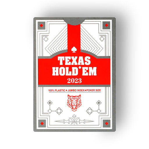 Карты игральные пластиковые Texas Holdem, 30 мкм, 8.8 х 6.3 см, красная рубашка - Simaland фото 3
