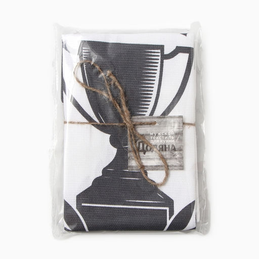 Набор кухонный полотенец Доляна Муж 35х60 см,2 шт, 100% хл, 160г/м2  фото 9