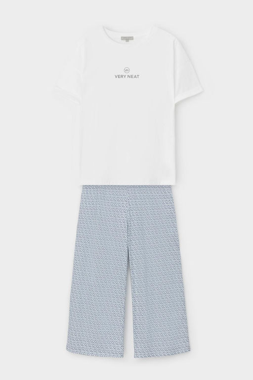 Е 20126/сахар,восточный орнамент пижама жен